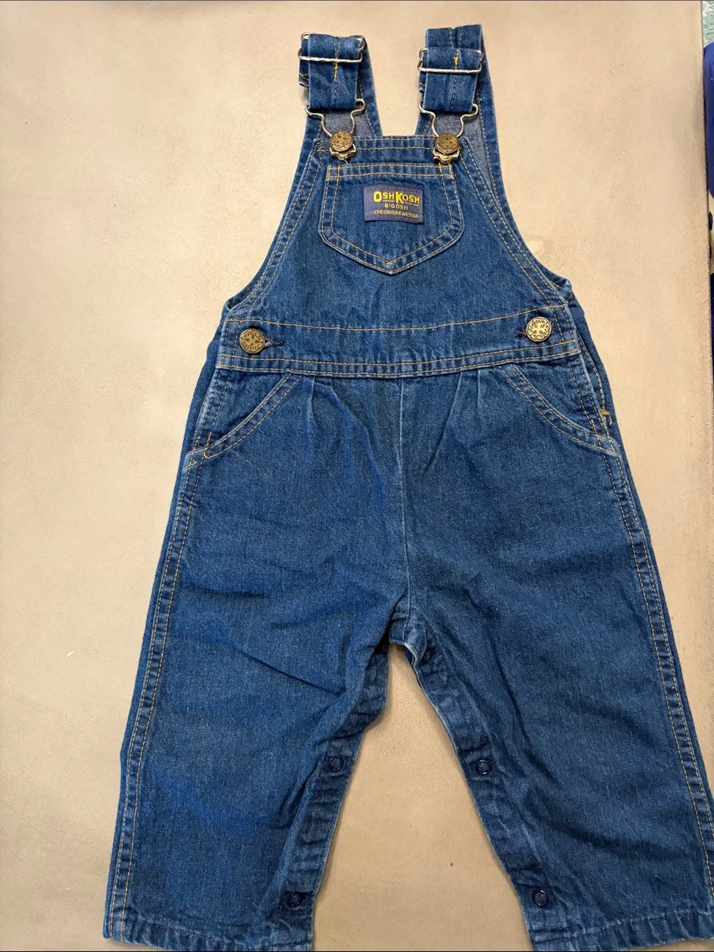 OshKosh B'gosh Classic Blue Denim Adjustable Overalls
